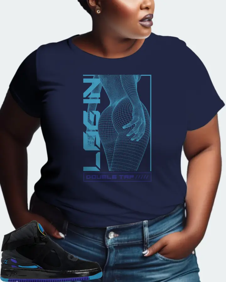 Jordan AJF 8 Sneaker Matching Navy T-Shirt (LOGIN) - View 9