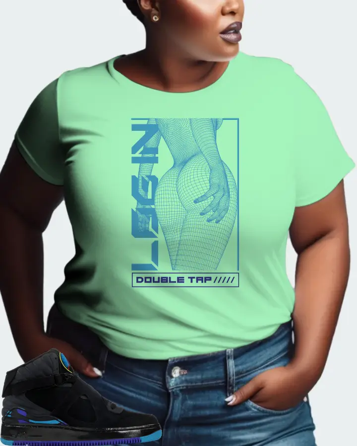 Jordan AJF 8 Sneaker Matching Fresh Mint T-Shirt (LOGIN) - View 9