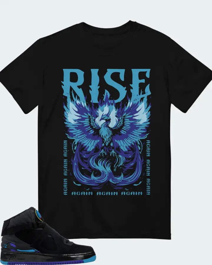 Jordan AJF 8 Sneaker Matching Black T-Shirt - RISE