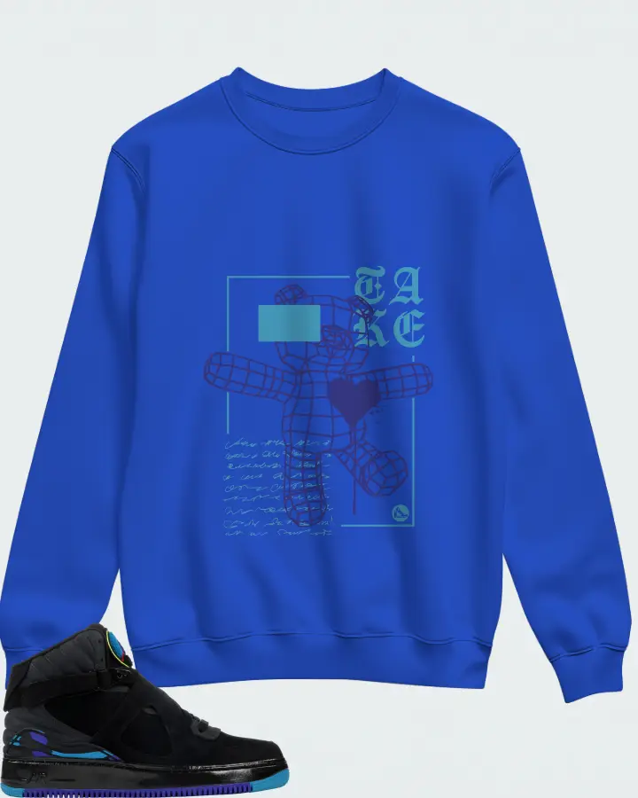 Sweatshirt in Royal Blue