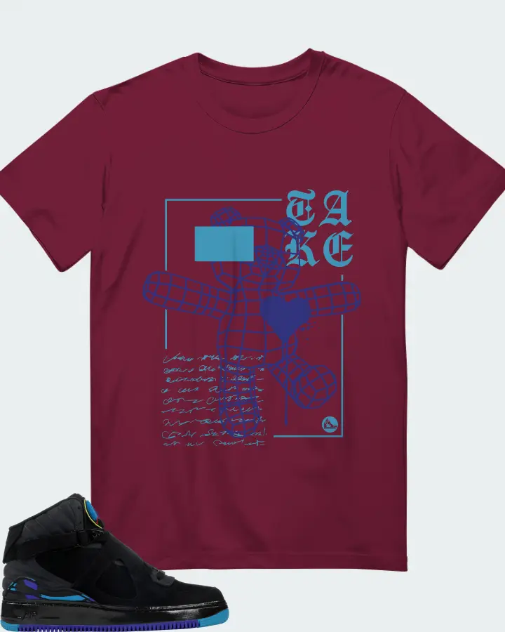 T-Shirt in Maroon
