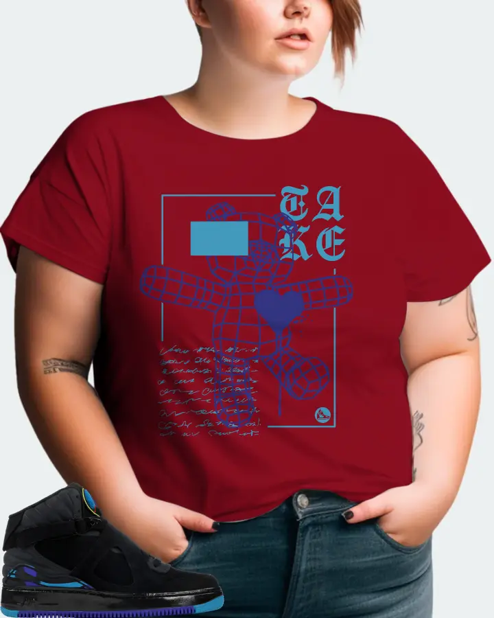 Jordan AJF 8 Sneaker Matching Cardinal T-Shirt (TAKE) - View 11