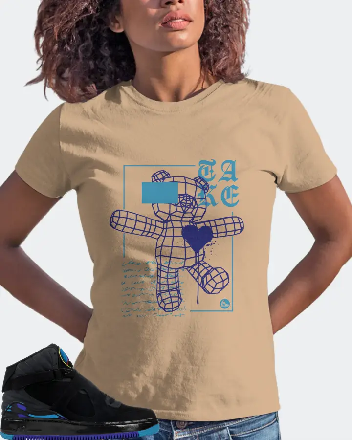 Jordan AJF 8 Sneaker Matching Cream T-Shirt (TAKE) - View 3