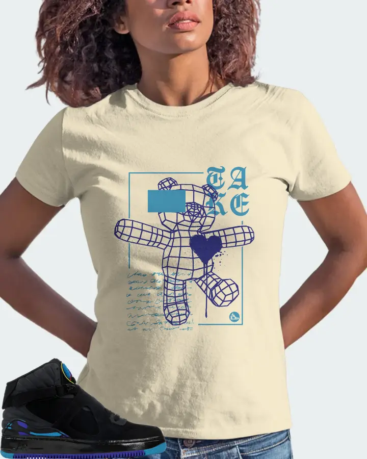 Jordan AJF 8 Sneaker Matching Natural T-Shirt (TAKE) - View 3