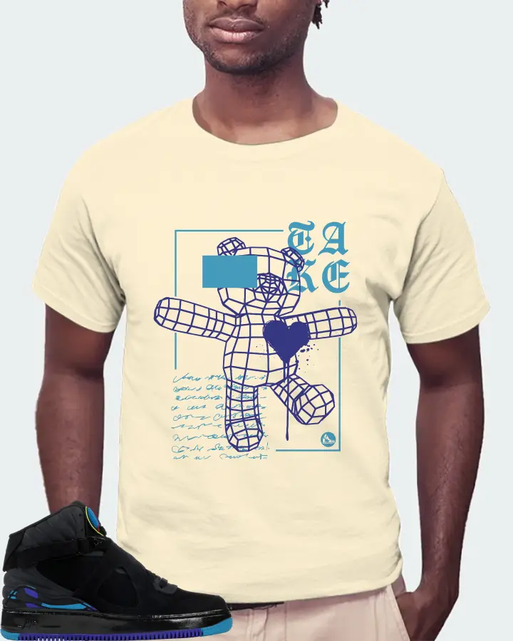 Jordan AJF 8 Sneaker Matching Natural T-Shirt (TAKE) - View 4