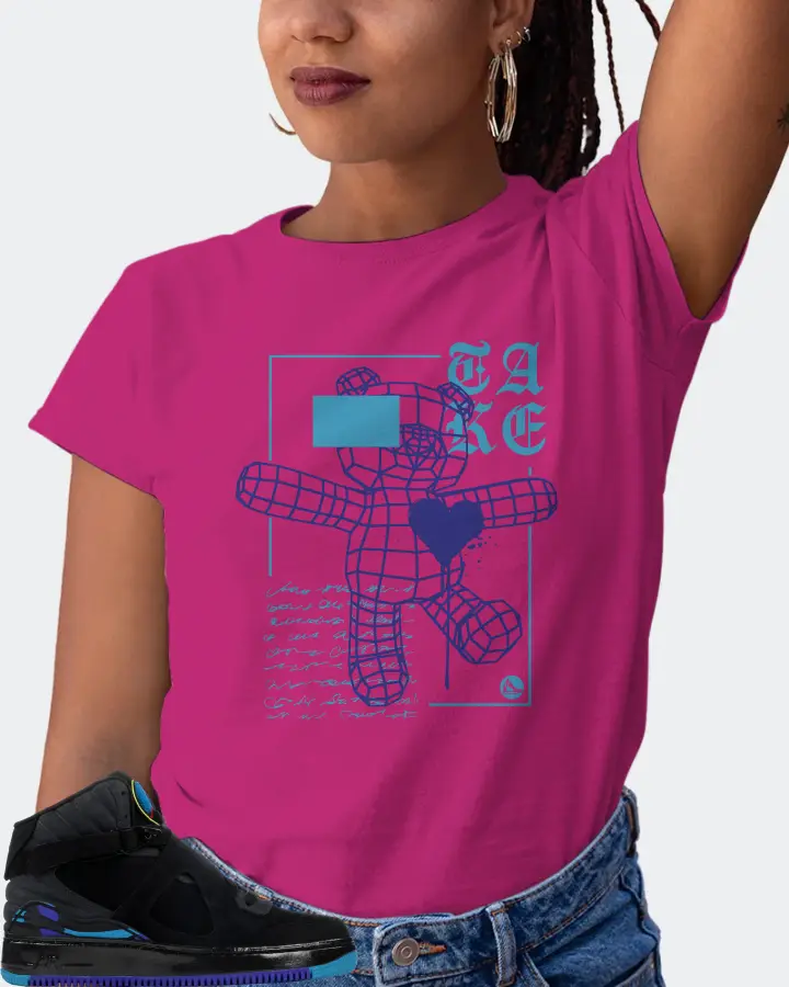 Jordan AJF 8 Sneaker Matching Berry T-Shirt (TAKE) - View 5