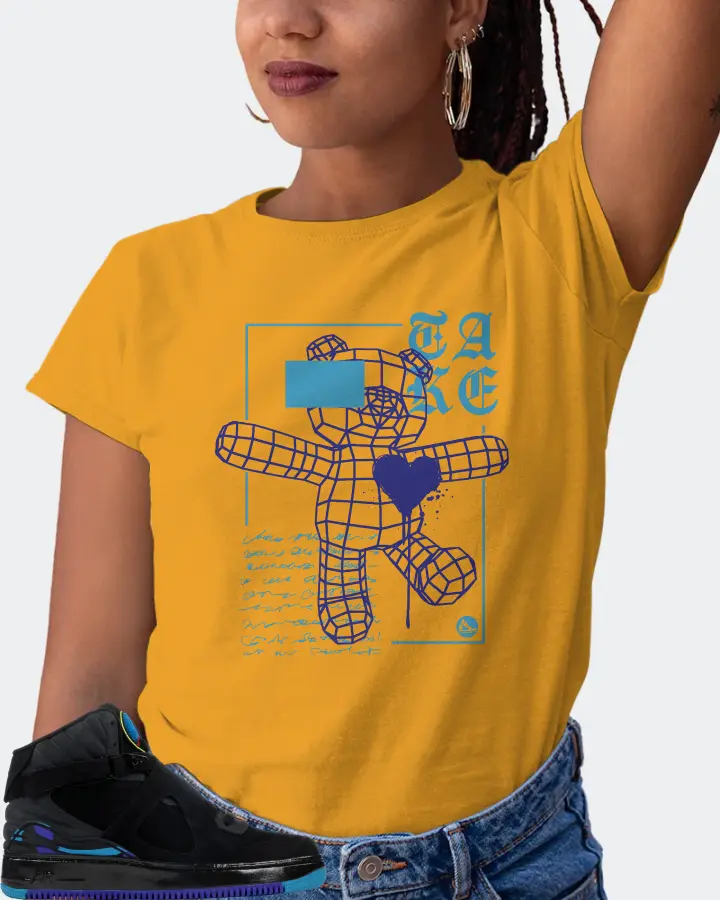 Jordan AJF 8 Sneaker Matching Mustard T-Shirt (TAKE) - View 5