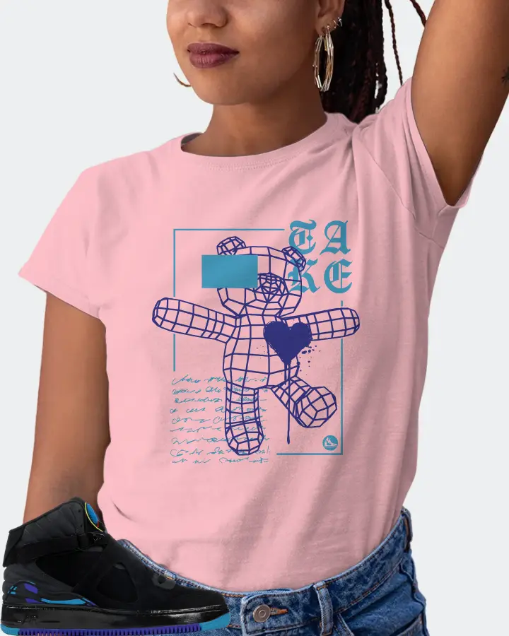 Jordan AJF 8 Sneaker Matching Pink T-Shirt (TAKE) - View 5