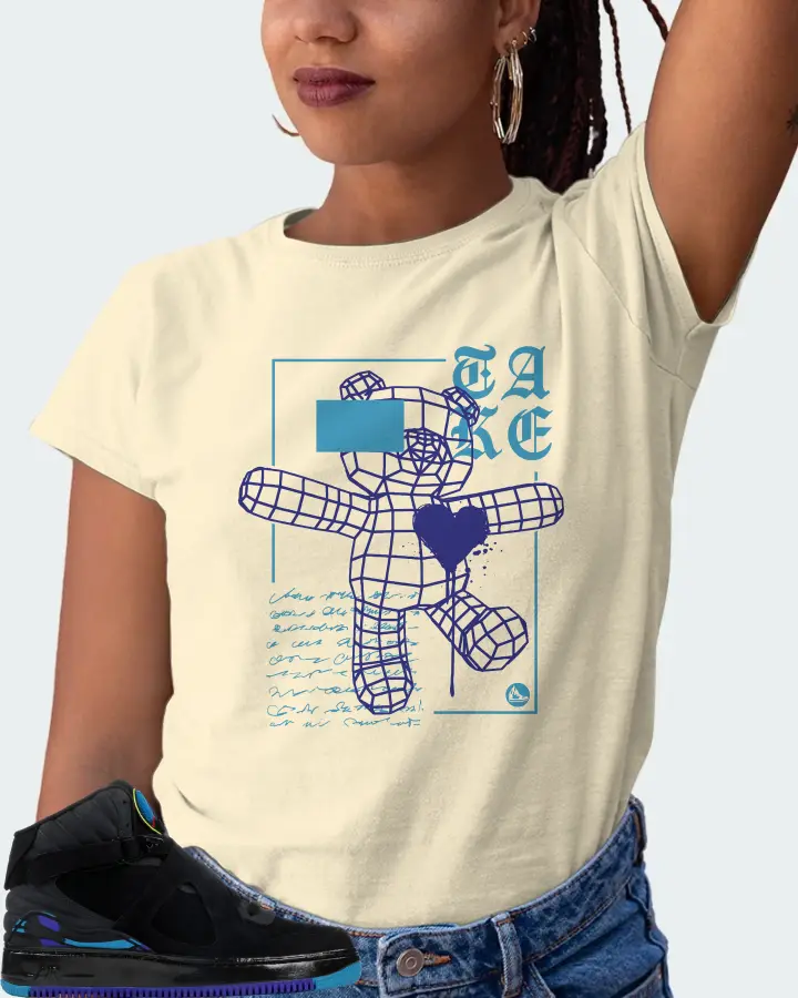 Jordan AJF 8 Sneaker Matching Natural T-Shirt (TAKE) - View 5