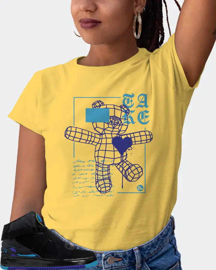 Jordan AJF 8 Sneaker Matching Yellow T-Shirt (TAKE) - View 5