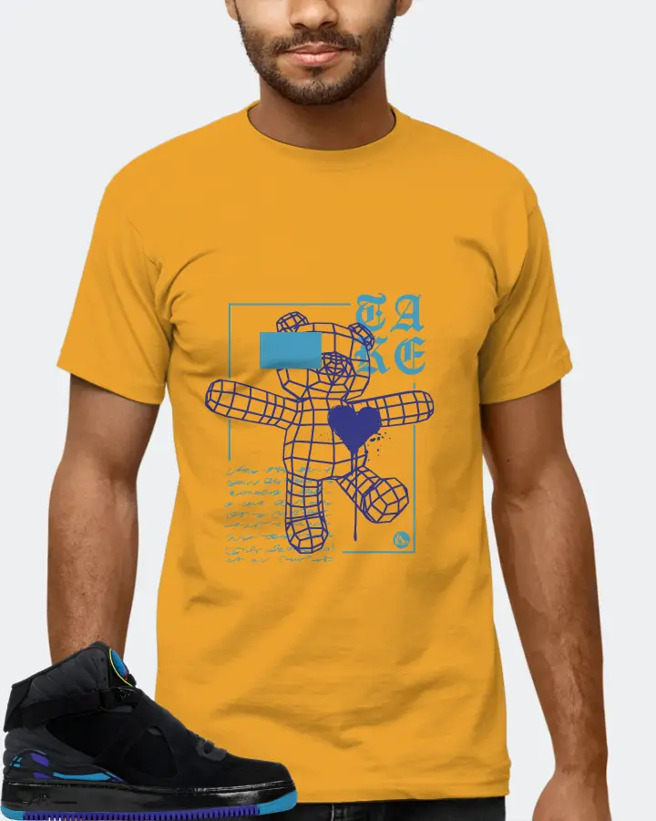 Jordan AJF 8 Sneaker Matching Mustard T-Shirt (TAKE) - View 6