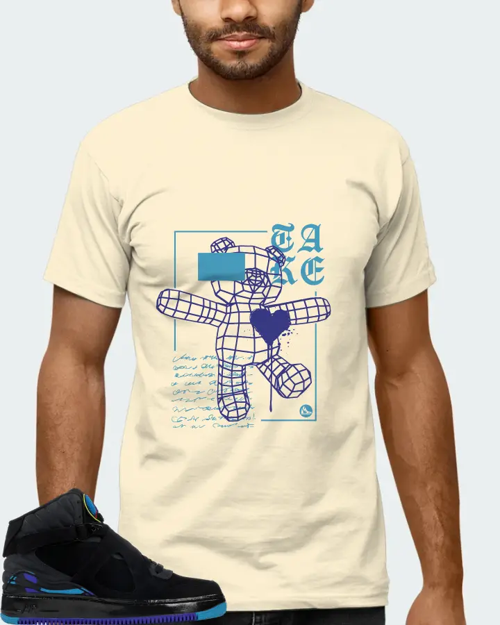 Jordan AJF 8 Sneaker Matching Natural T-Shirt (TAKE) - View 6
