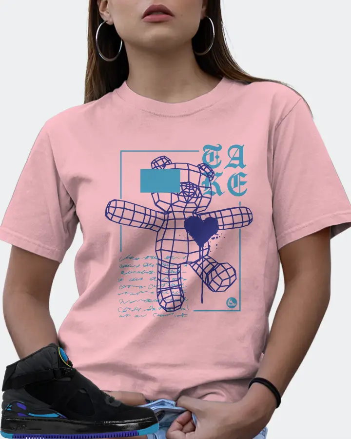 Jordan AJF 8 Sneaker Matching Pink T-Shirt (TAKE) - View 7
