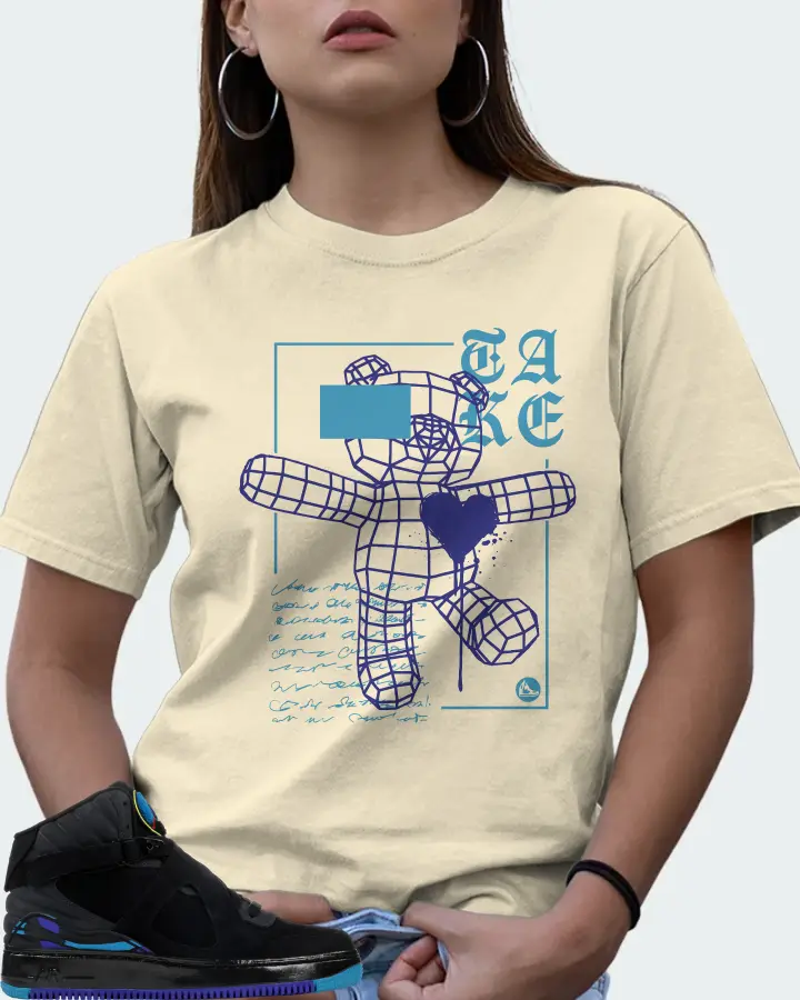 Jordan AJF 8 Sneaker Matching Natural T-Shirt (TAKE) - View 7