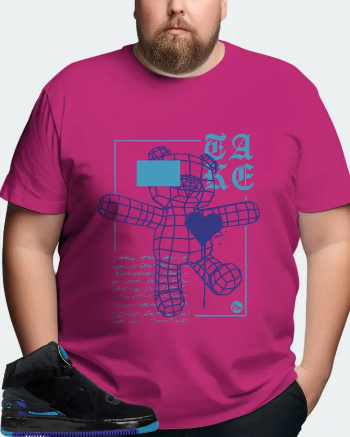 Jordan AJF 8 Sneaker Matching Berry T-Shirt (TAKE) - View 8