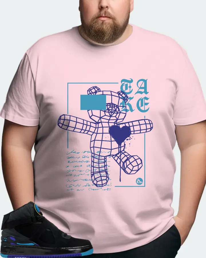 Jordan AJF 8 Sneaker Matching Soft Pink T-Shirt (TAKE) - View 8