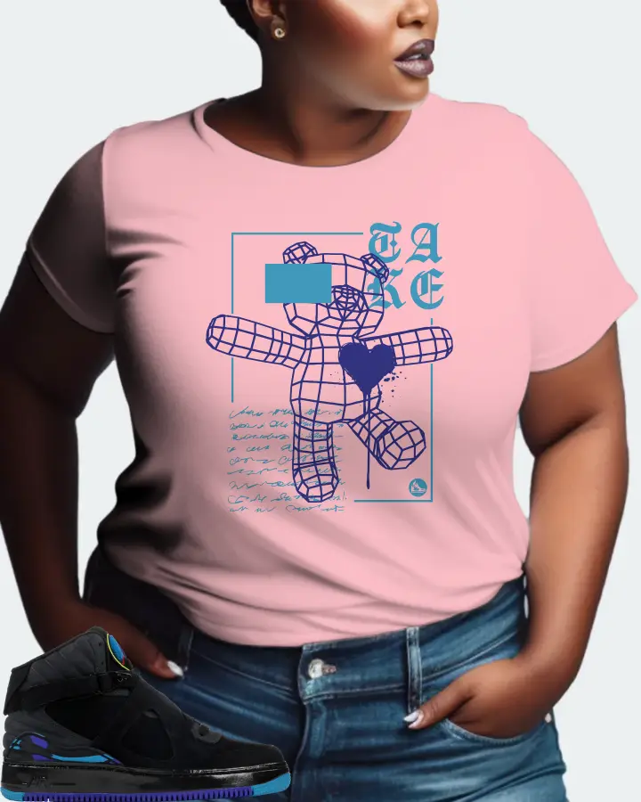 Jordan AJF 8 Sneaker Matching Pink T-Shirt (TAKE) - View 9