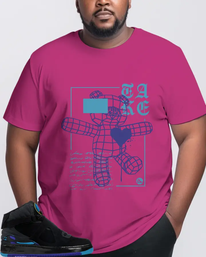 Jordan AJF 8 Sneaker Matching Berry T-Shirt (TAKE) - View 10