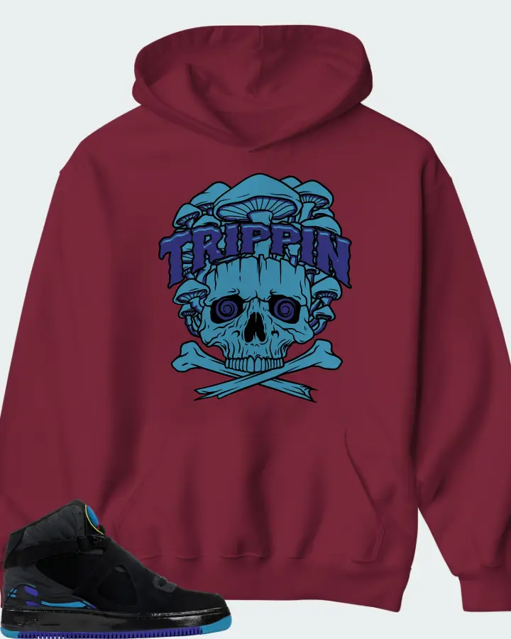 Hoodie in Maroon