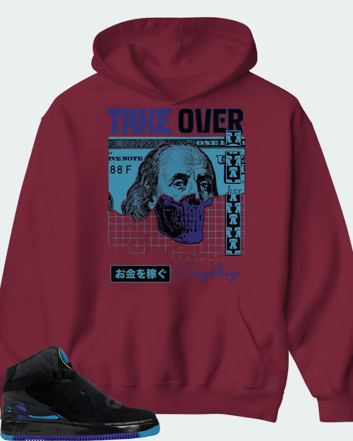 Hoodie in Maroon