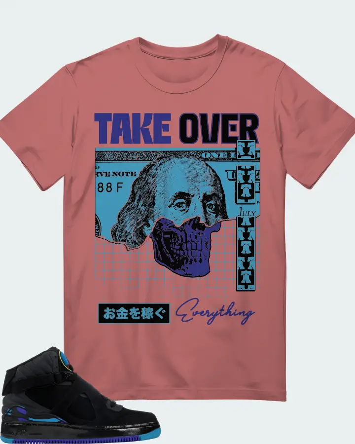 Jordan AJF 8 Sneaker Matching Mauve T-Shirt - Take Over