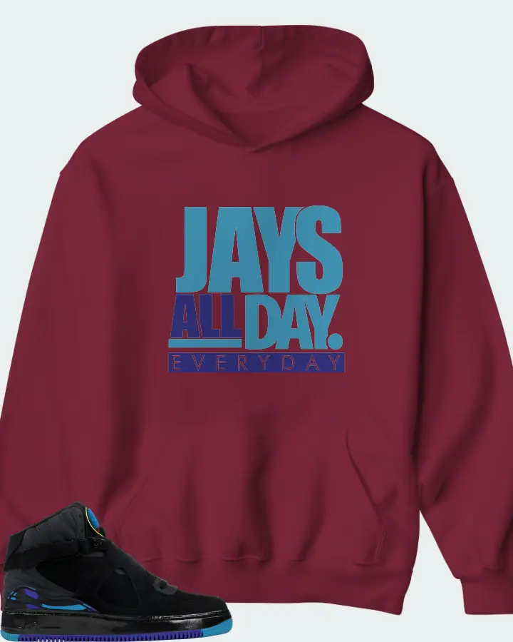Hoodie in Maroon
