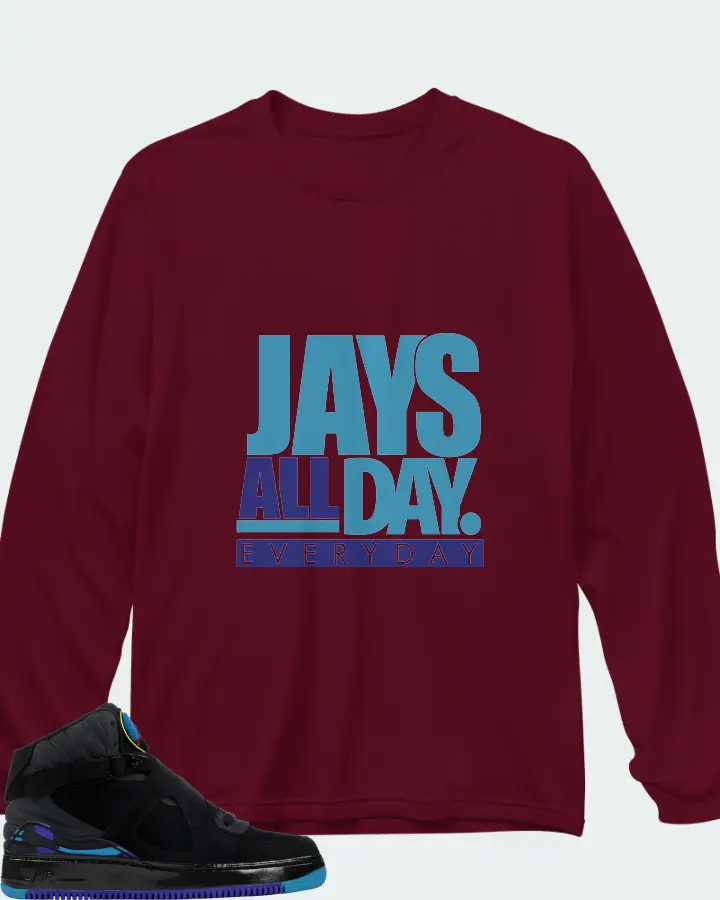Long Sleeve T-Shirt in Maroon