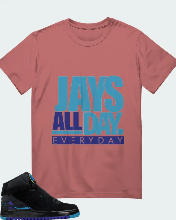 Jordan AJF 8 Sneaker Matching Mauve T-Shirt - Jays All Day