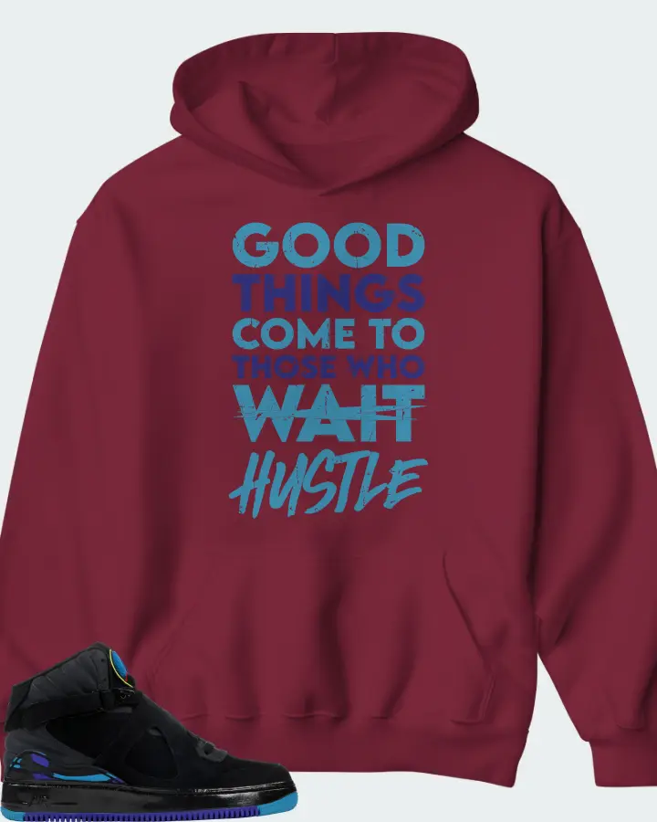 Hoodie in Maroon