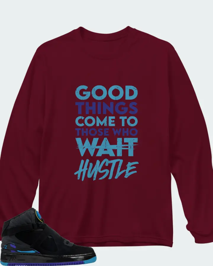 Long Sleeve T-Shirt in Maroon