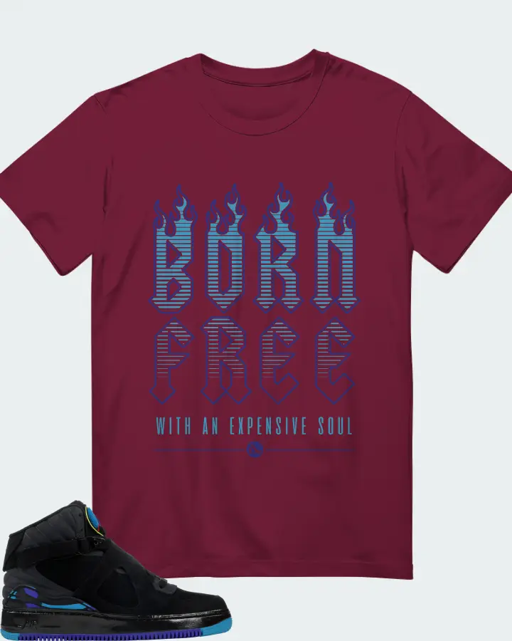 T-Shirt in Maroon