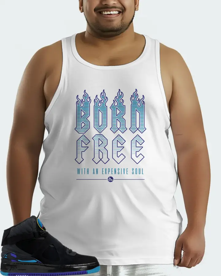 Jordan AJF 8 Sneaker Matching White Tank Top (Born Free) - View 6