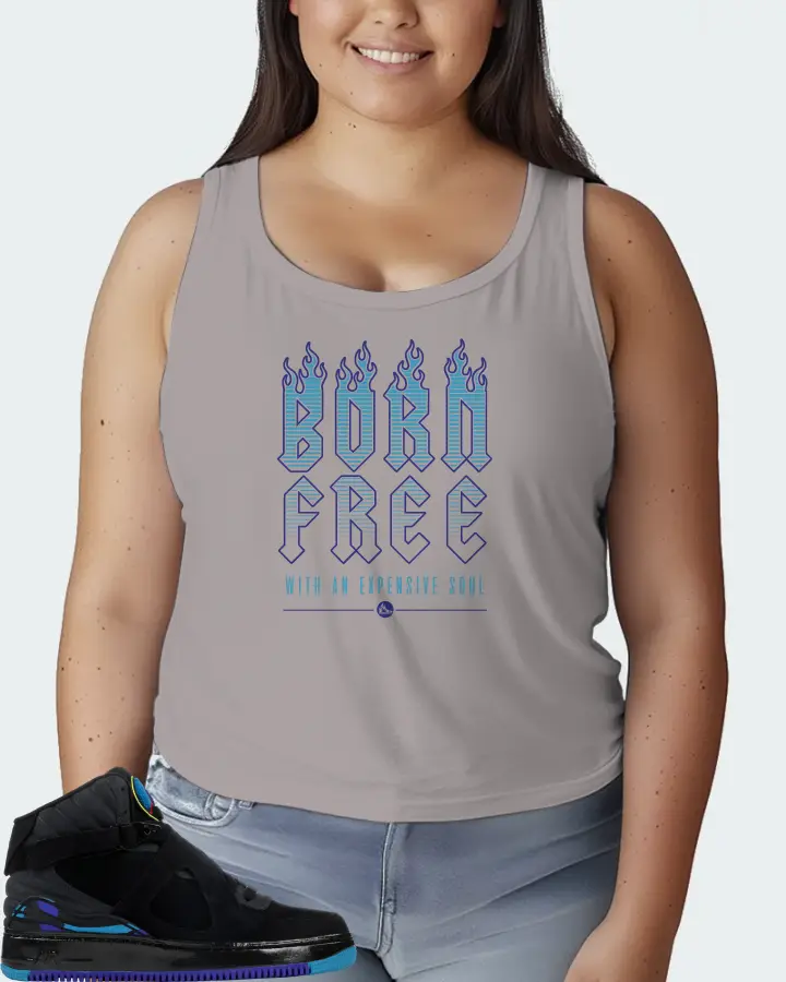 Jordan AJF 8 Sneaker Matching Grey Tank Top (Born Free) - View 7