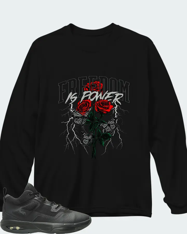 Jordan Stay Loyal 3 Black Anthracite Cool Grey Matching Long Sleeve T-Shirt
