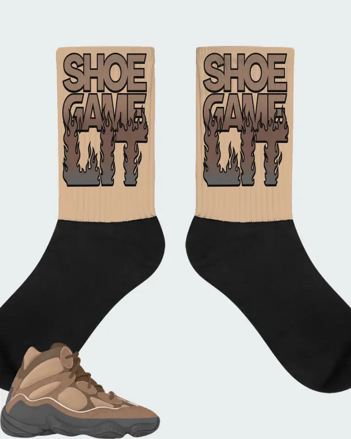 Yeezy 500 High Brown Matching Socks