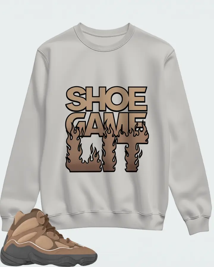 Yeezy 500 High Brown Matching Sweatshirt