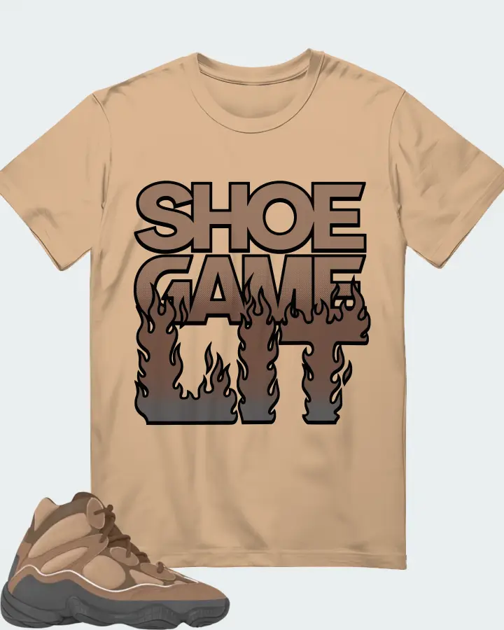 Yeezy 500 High Brown Matching T-Shirt