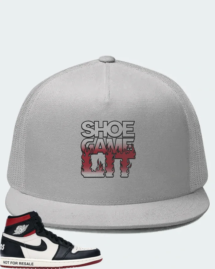 Jordan 1 Retro High Sneaker Matching White Hat - Shoe Game Lit Refreshed