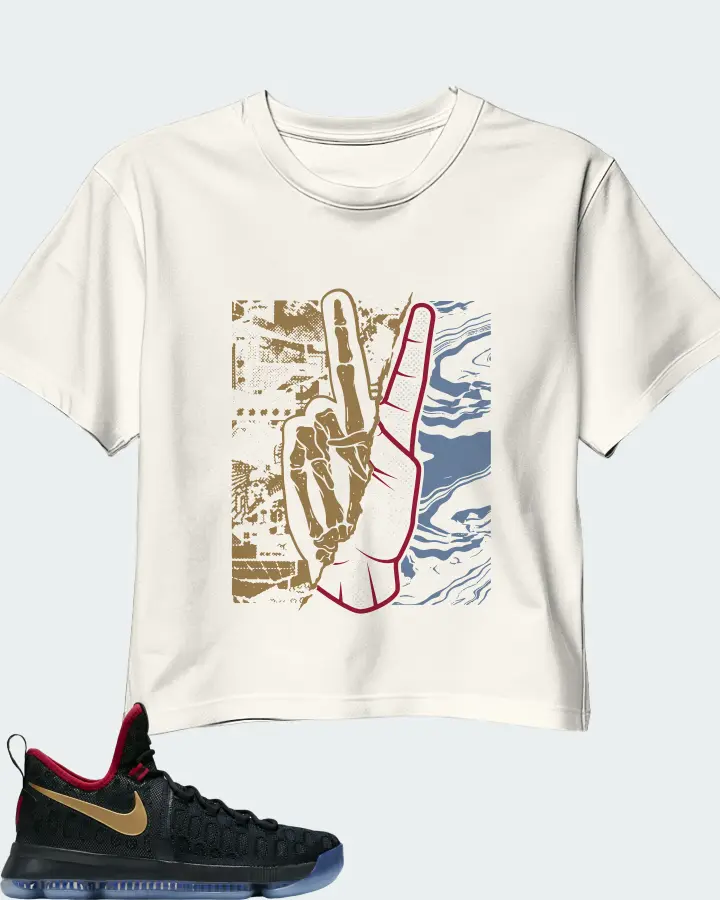 Nike KD 9 Sneaker Matching Ecru White Crop Top - Peace of mind