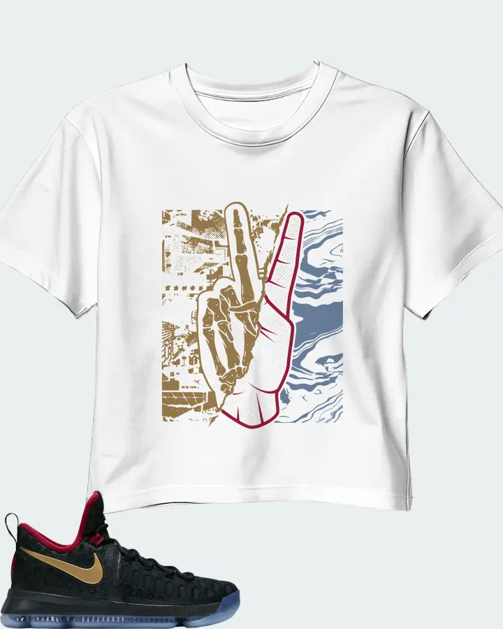 Nike KD 9 Sneaker Matching White Crop Top - Peace of mind