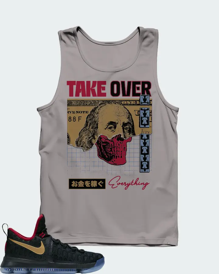 Nike KD 9 Sneaker Matching Grey Tank Top - Take Over