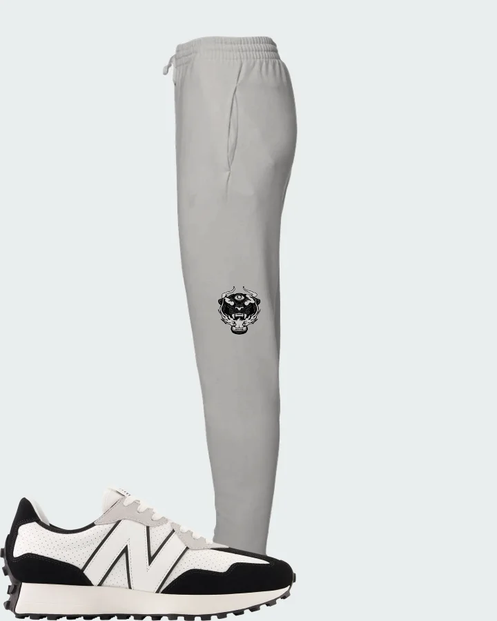 New Balance 327 White Black Grey Matching Joggers