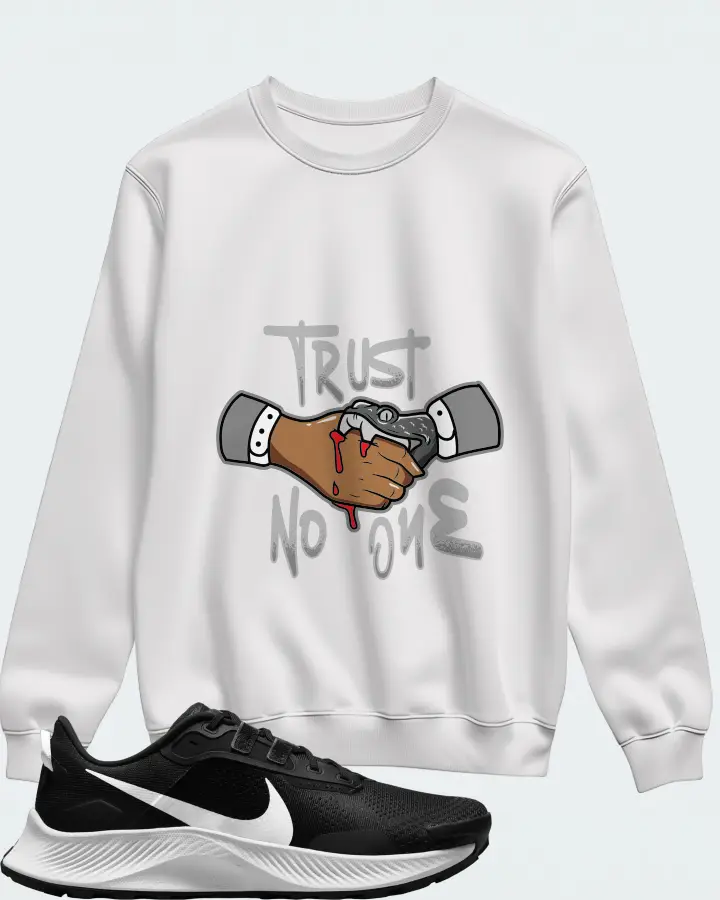 Nike Pegasus Trail 3 Sneaker Matching White Sweatshirt - Trust No One
