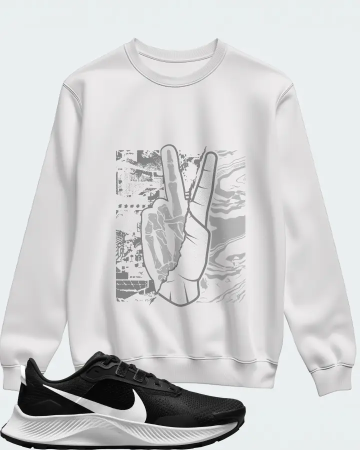 Nike Pegasus Trail 3 Sneaker Matching White Sweatshirt - Peace of mind