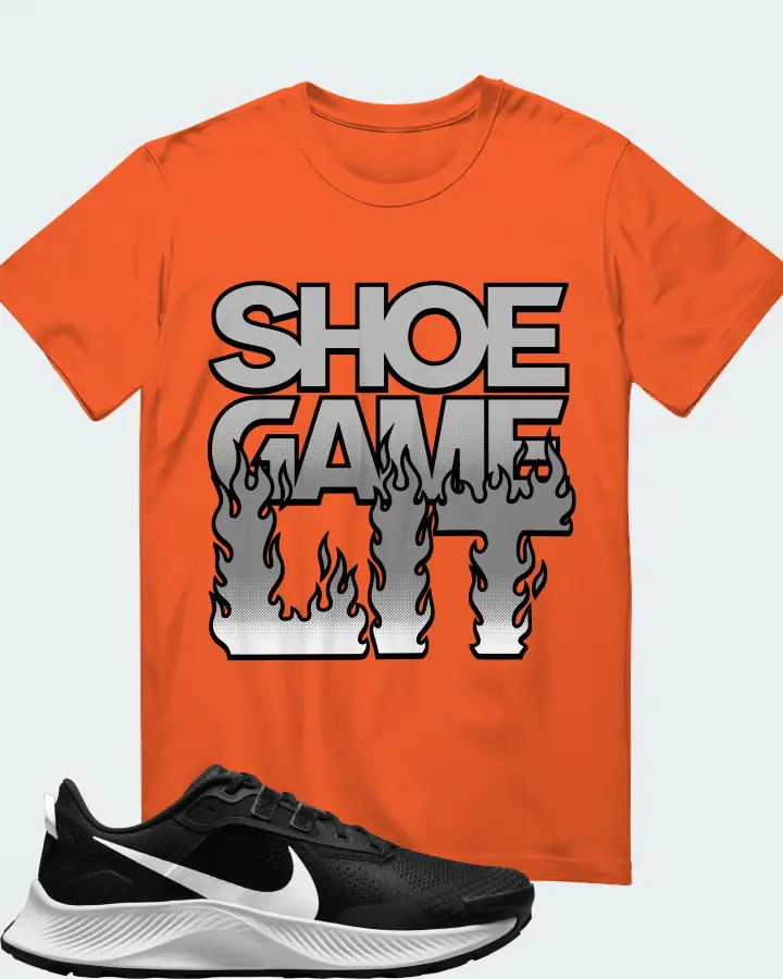 Nike Pegasus Trail 3 Sneaker Matching Orange T-Shirt - Shoe Game Lit Refreshed