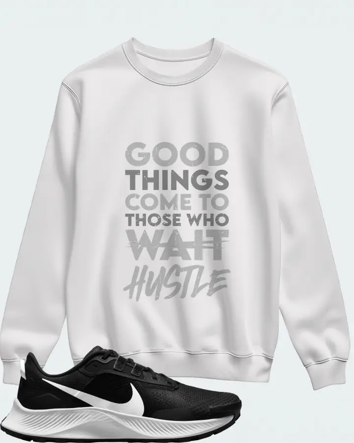 Nike Pegasus Trail 3 Sneaker Matching White Sweatshirt - Good Things Come