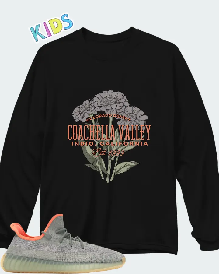 adidas Yeezy Boost 350 V2 Matching Kid's Long Sleeve T-Shirt