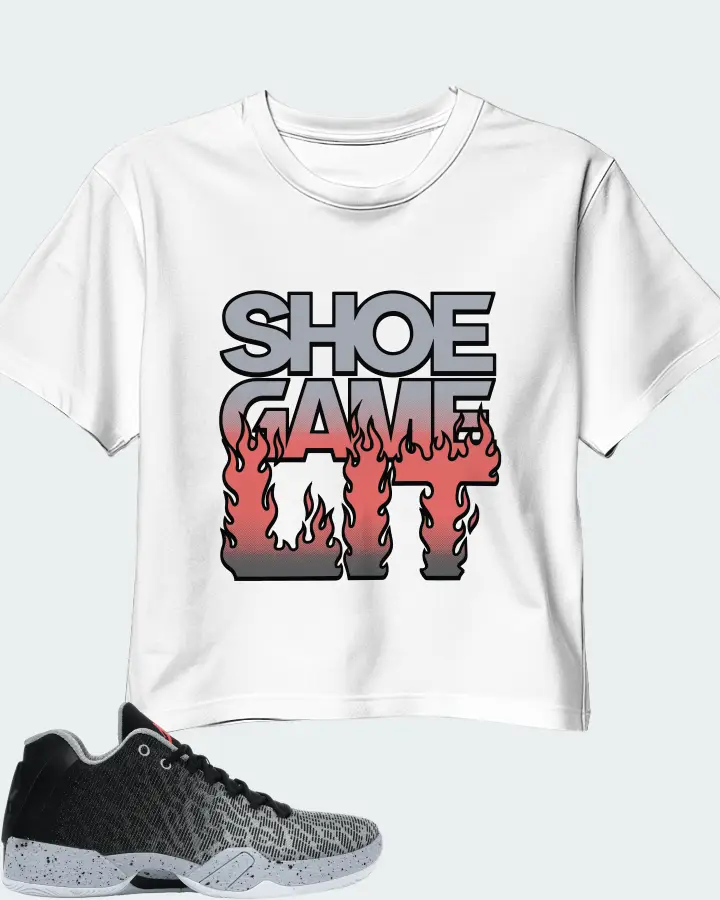 Jordan XX9 Low Sneaker Matching White Crop Top - Shoe Game Lit Refreshed