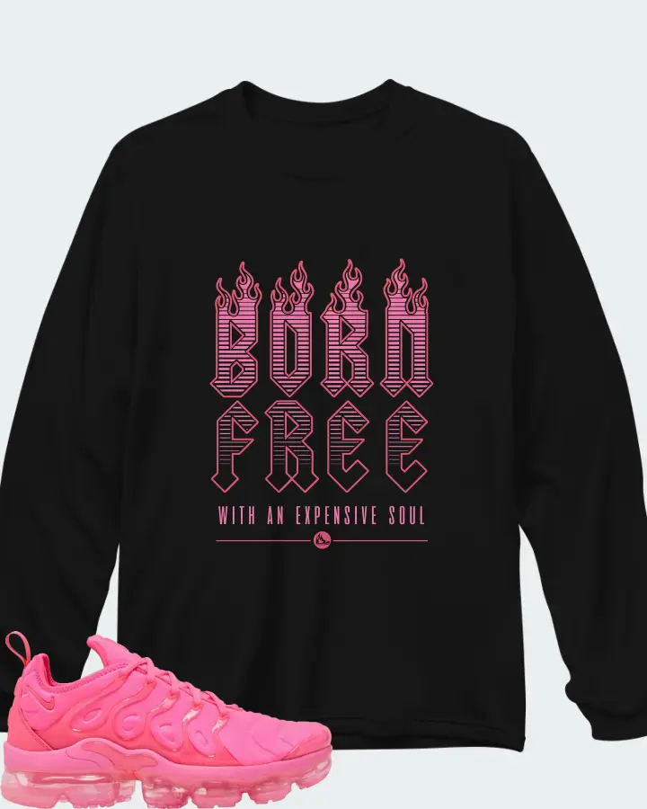 Wmns Nike Air VaporMax Plus Hyper Pink Matching Long Sleeve T-Shirt