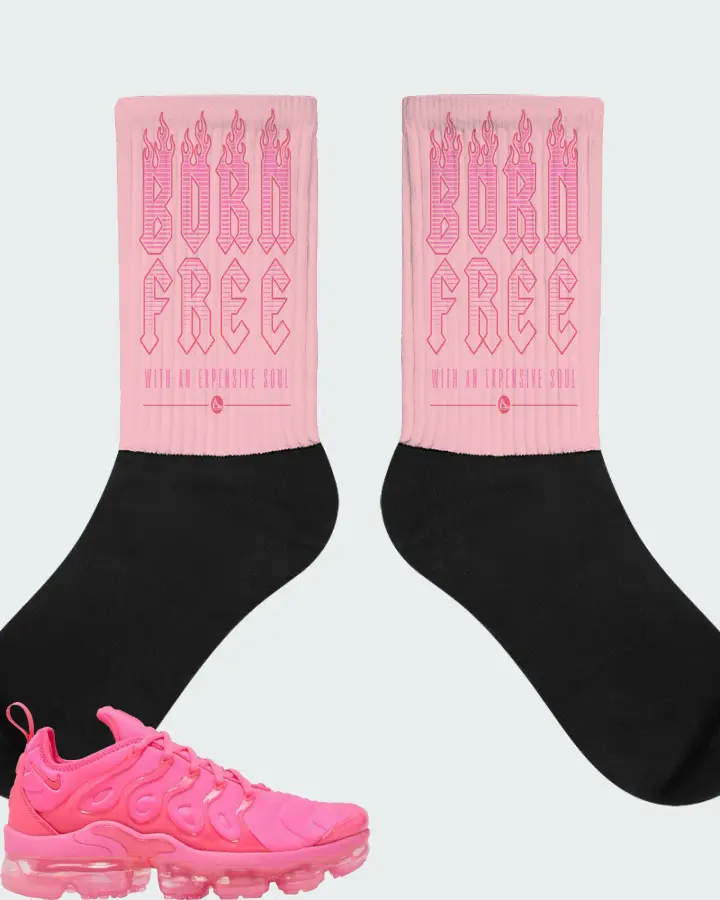 Wmns Nike Air VaporMax Plus Hyper Pink Matching Socks